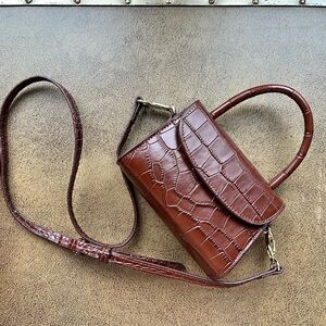 By Far Mini Croc Bag